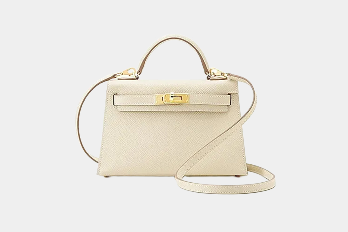 HERMES Mini Kelly2 Craie